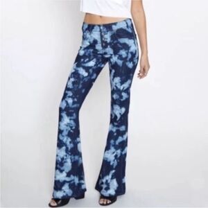 LF Carmar Bleach Tie Dye Flare Jeans Size 26